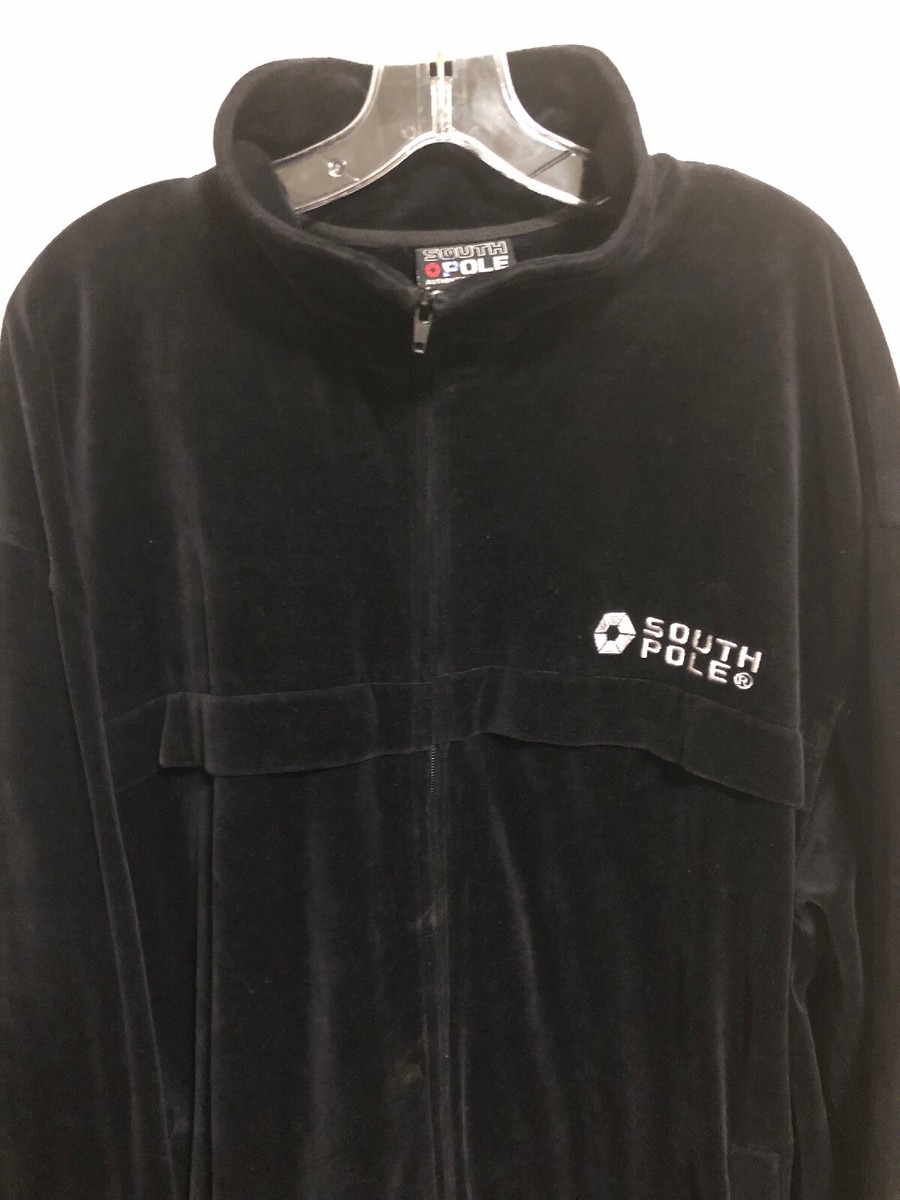 South Pole SouthPole Vtg Authentic Collection Velour Track Jacket