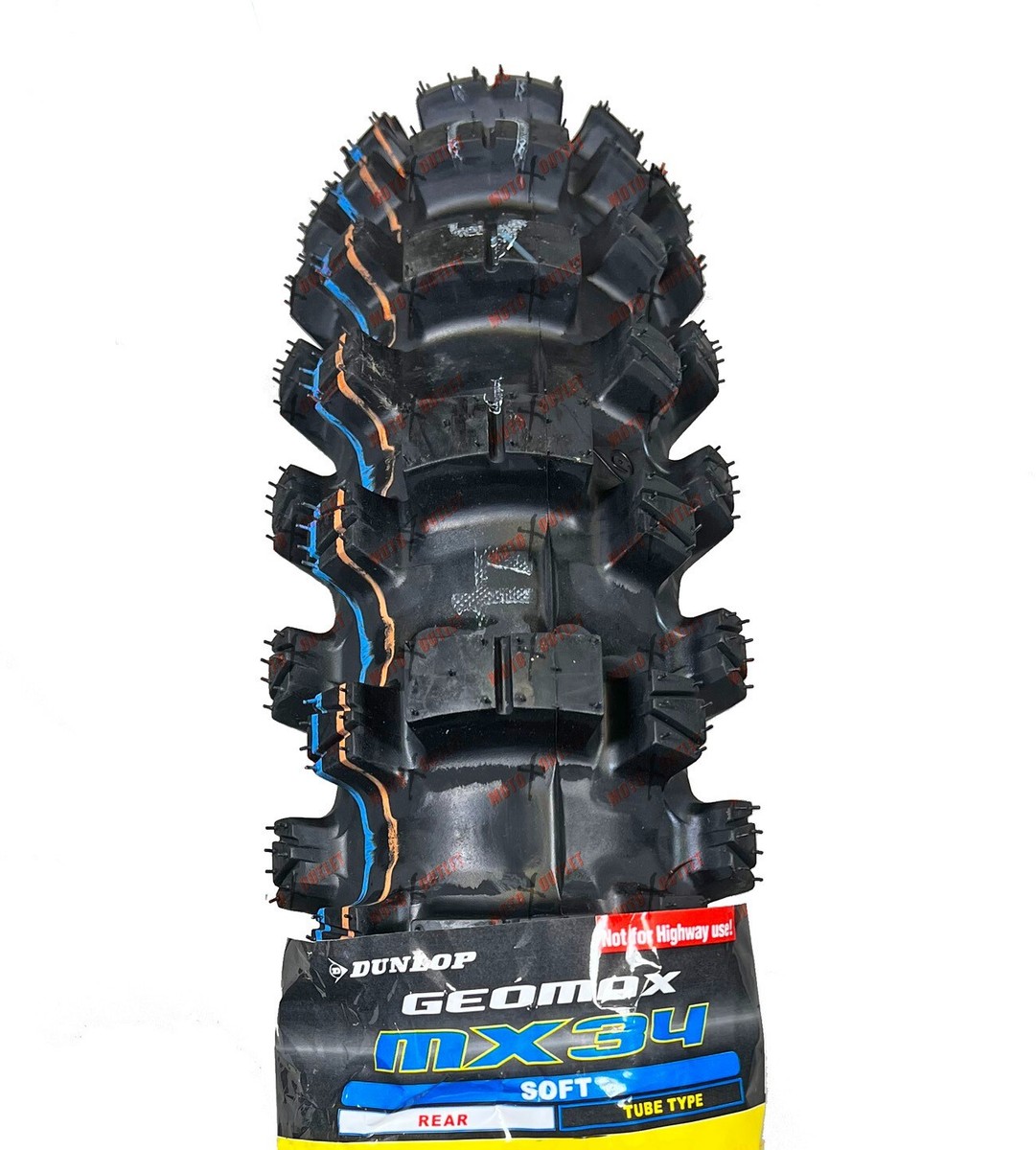 Dunlop MX34 110/100-18 80/100-21 Front & Rear Tire Set Dirt Bike