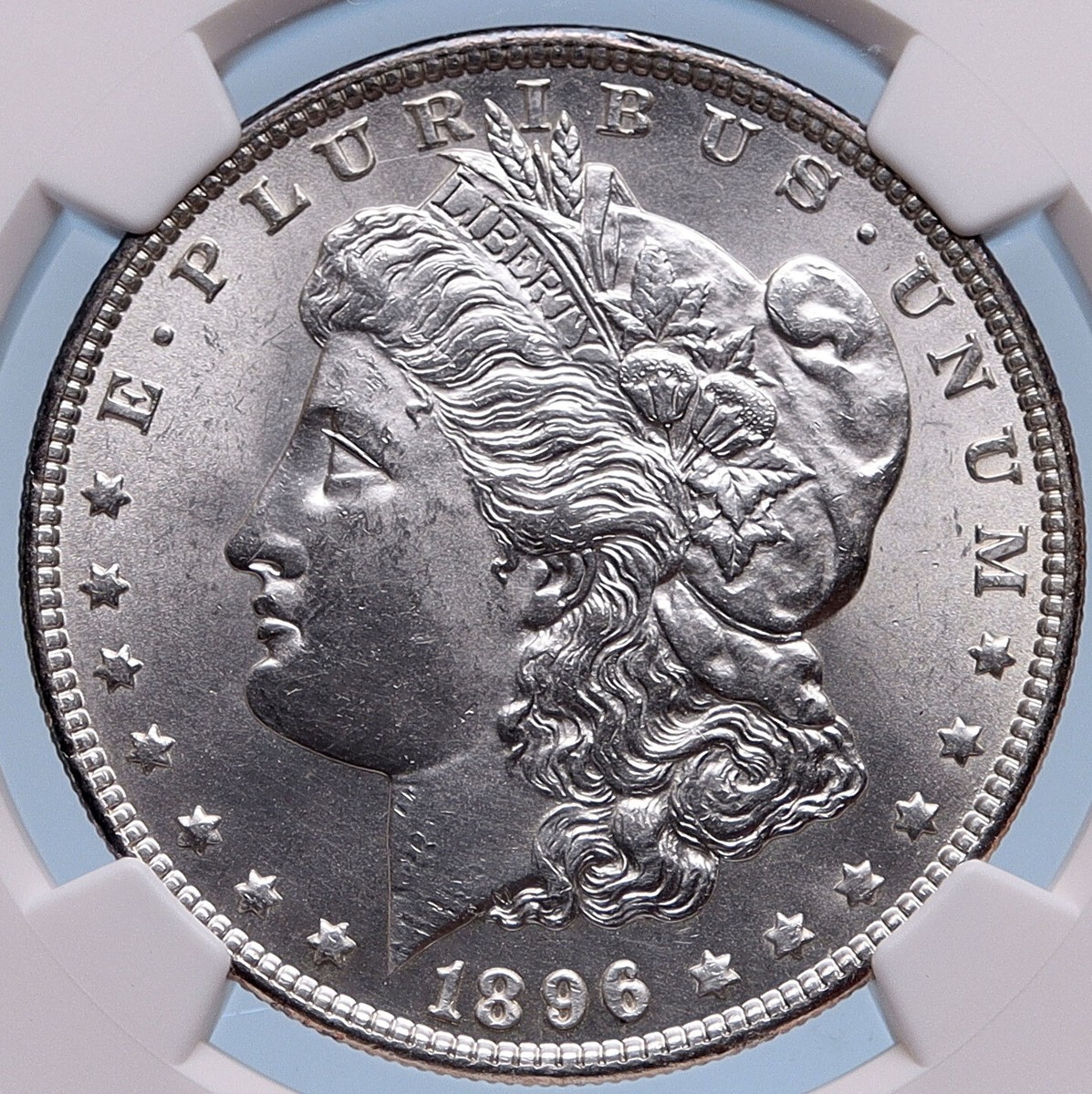 1896 MORGAN SILVER DOLLAR United States of America USA Coin NGC