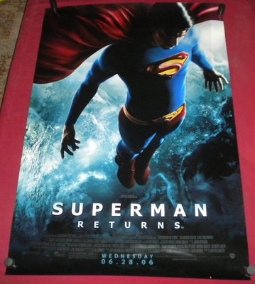 Superman Returns Movie Poster 27 x 40 D/S Marsden Brandon Routh