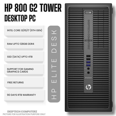 HP EliteDesk 800 G2 Tower Intel Core i7-6700 64GB RAM 2TB SSD Wi