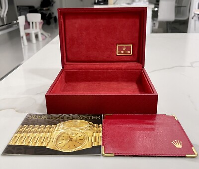 OEM Vintage Rolex President 69178 79178 Large Red Watch Box