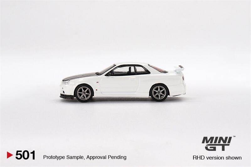 MINI GT 1:64 Skyline GTR R34 V-Spec II N1 White RHD Model Car | eBay
