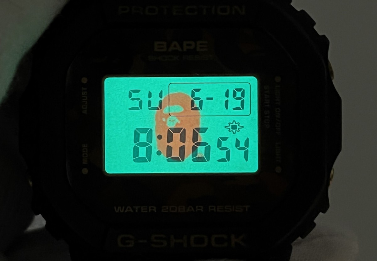 CASIO G-Shock x Bathing Ape BAPE Limited Edition Wristwatch Brown