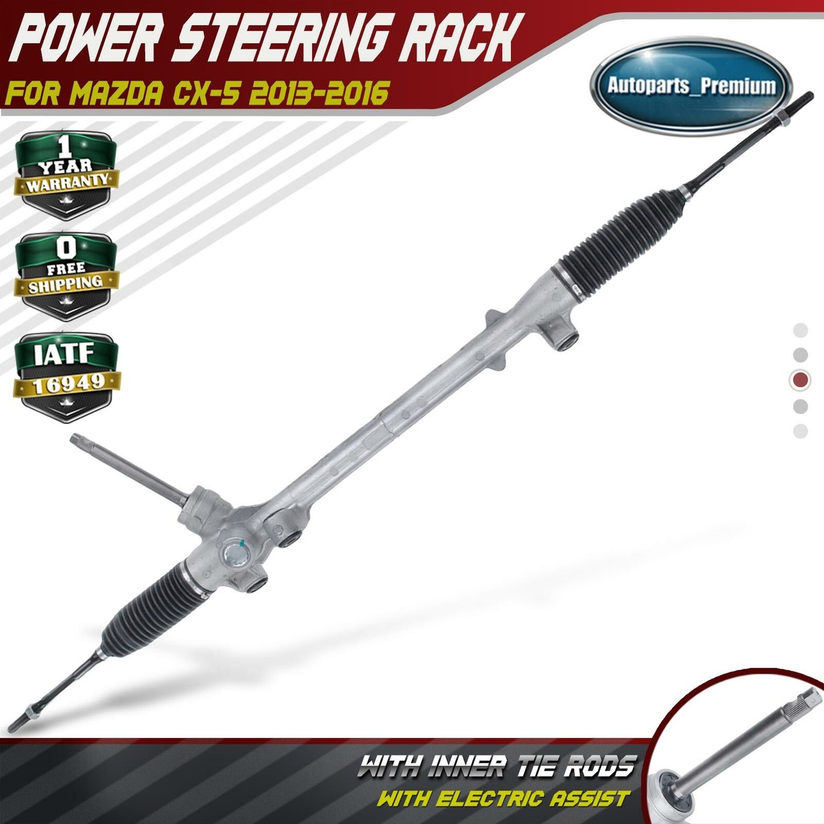 Power Steering Rack and Pinion Assembly for Mazda CX-5 2013-2015