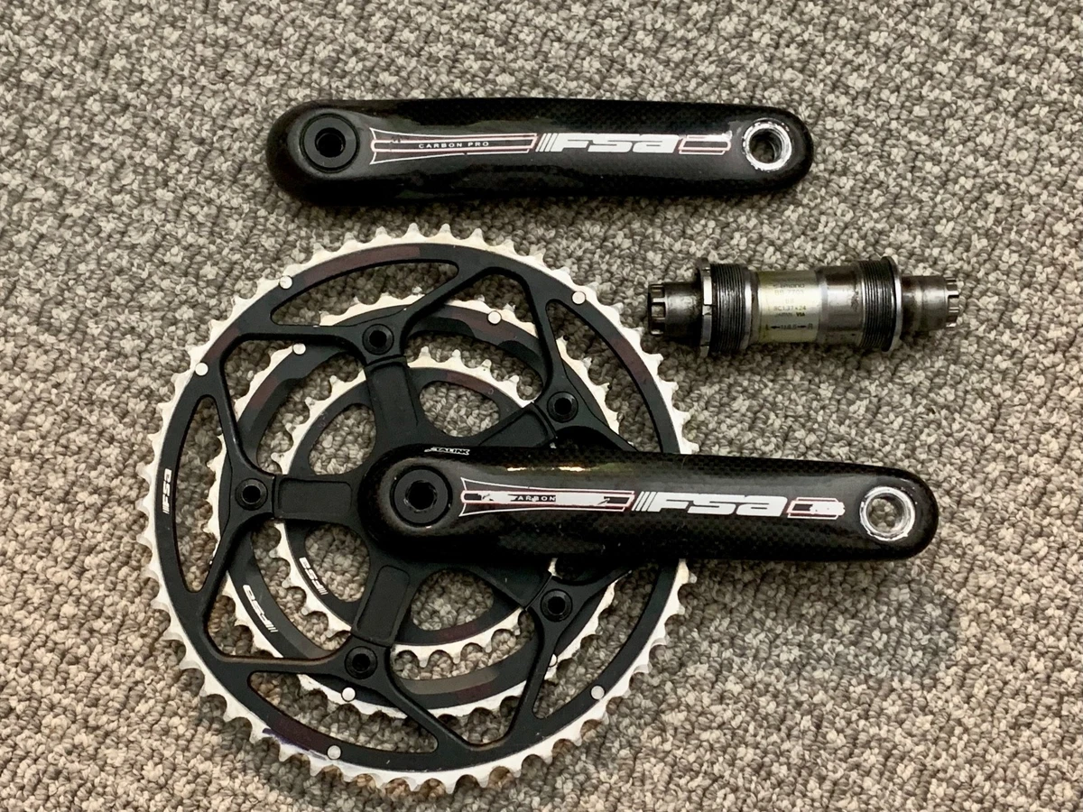 FSA Carbon Triple Chainring Bicycle Cranksets for sale | eBay