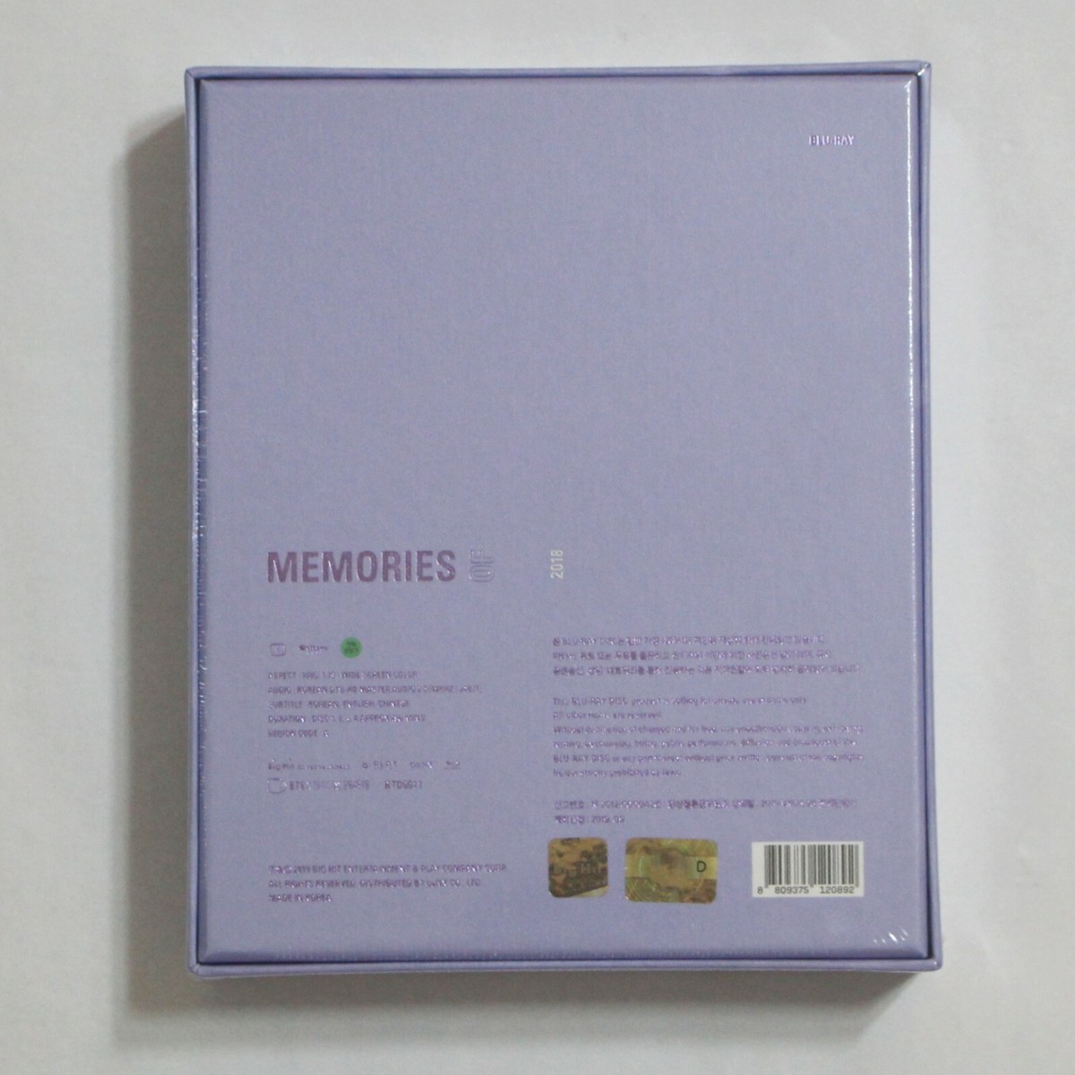 K-POP・アジア BTS Memories 2018 Blu-ray BTS Official Memories Of