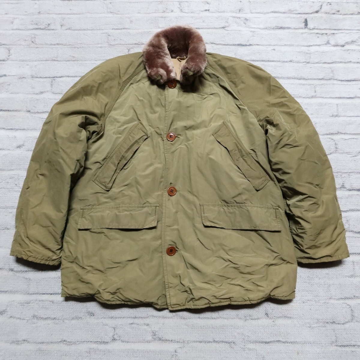 Vintage 60s Eddie Bauer Down Blizzard Proof Jacket Coat Green