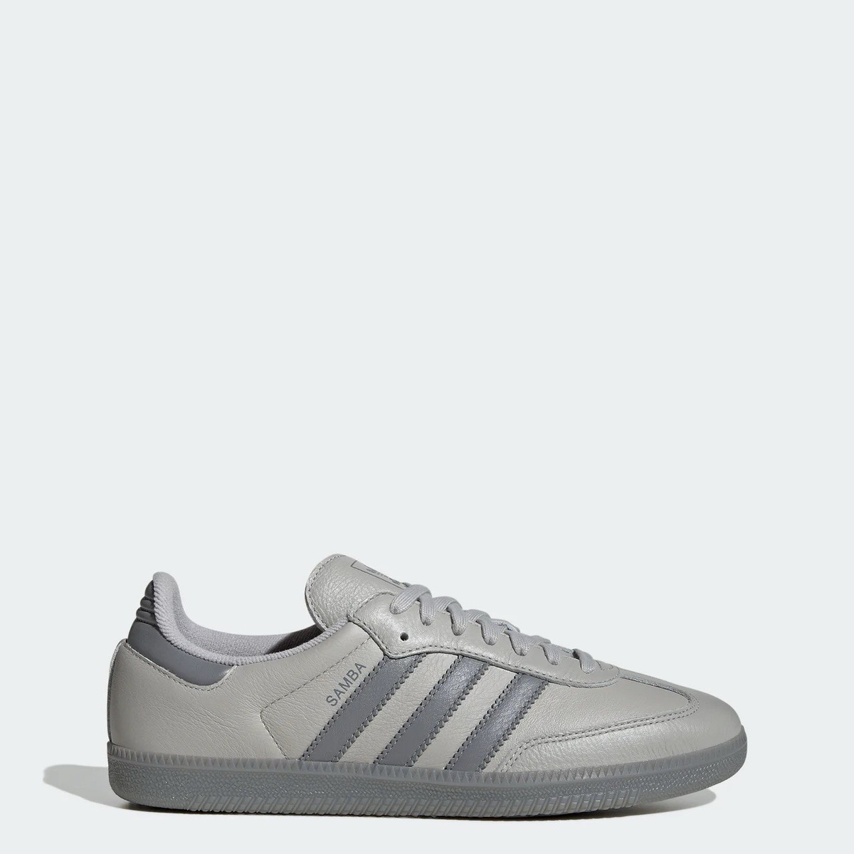 Mens Adidas Originals Samba OG Grey Two Leather Shoes Casual