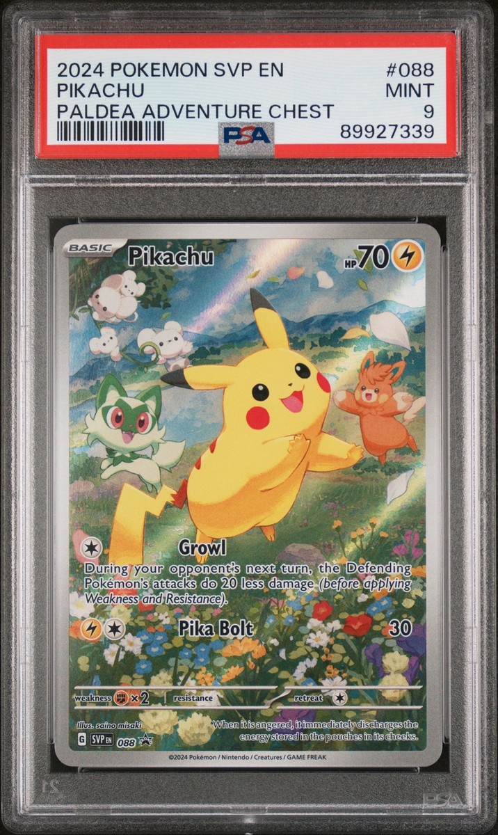 PSA 9 Pikachu #088 2024 Pokemon Svp Black Star Promo 89927339 | eBay