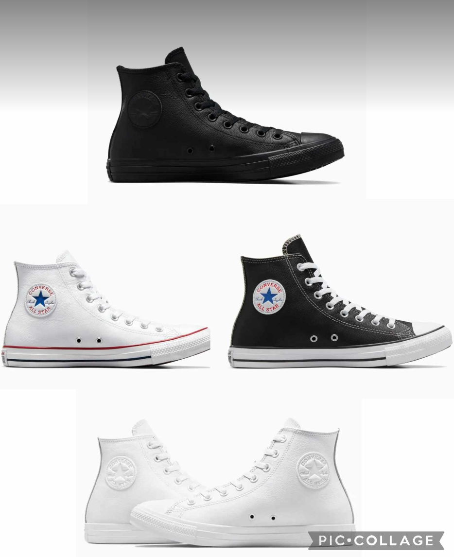 NEW Men CONVERSE Chuck Taylor Star Hi Leather Boots Shoes 135251C