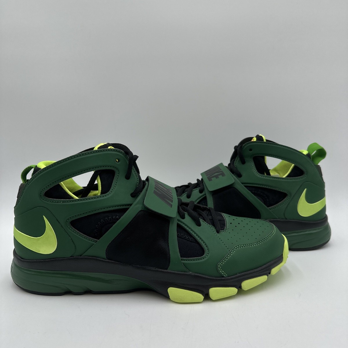 Nike Zoom Huarache Tr Mid Green Lantern 2010 Size 13 Brand New