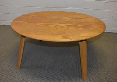 Herman Miller Eames Round Molded Plywood Coffee Table CTW | eBay