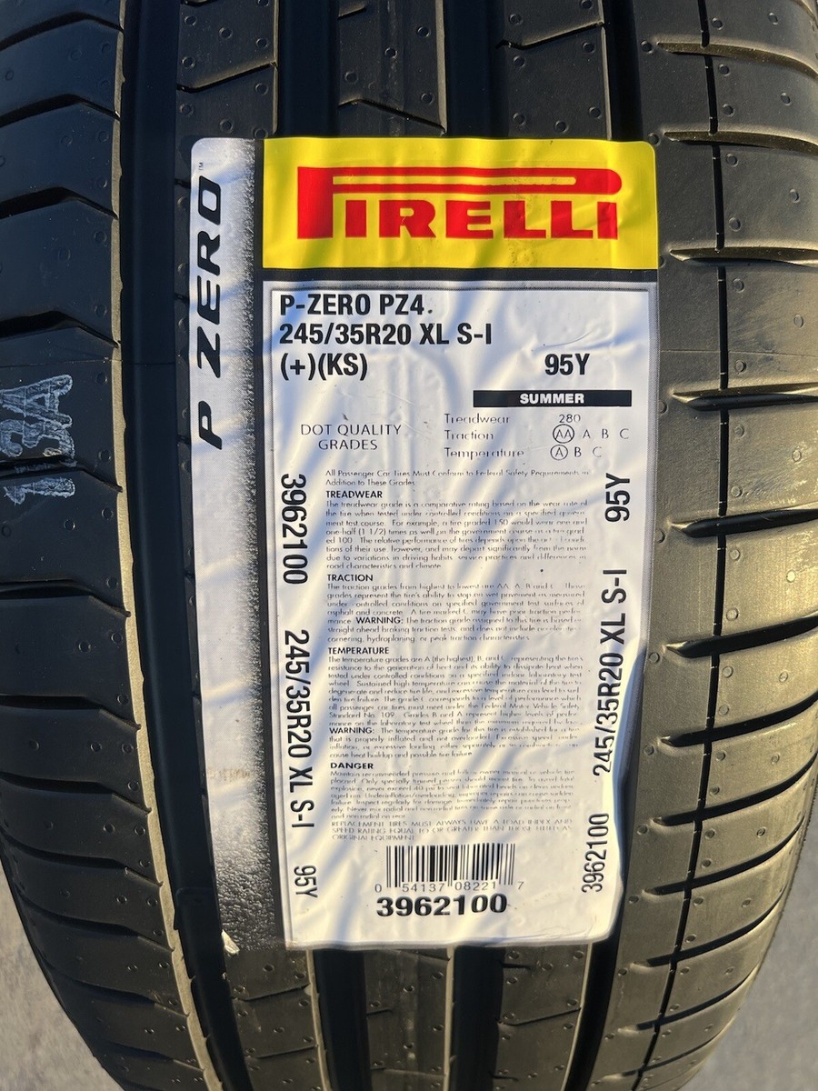 Set of TWO BRAND NEW 245/35R20 95Y Pirelli P Zero PZ4 Sport Tires