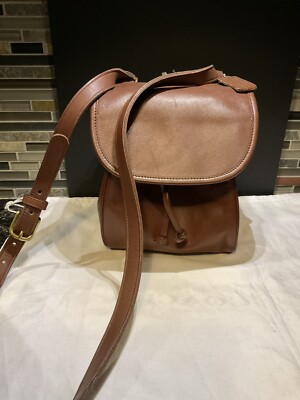 Coach Vintage Flap Drawstring Crossbody Bag Cocoa Brown 4029 | eBay