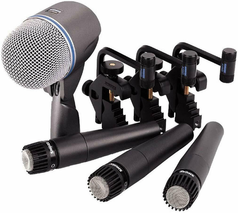 Shure DMK57-52 Drum Microphone Kit, Mic Pack with 3x SM57 and 1x