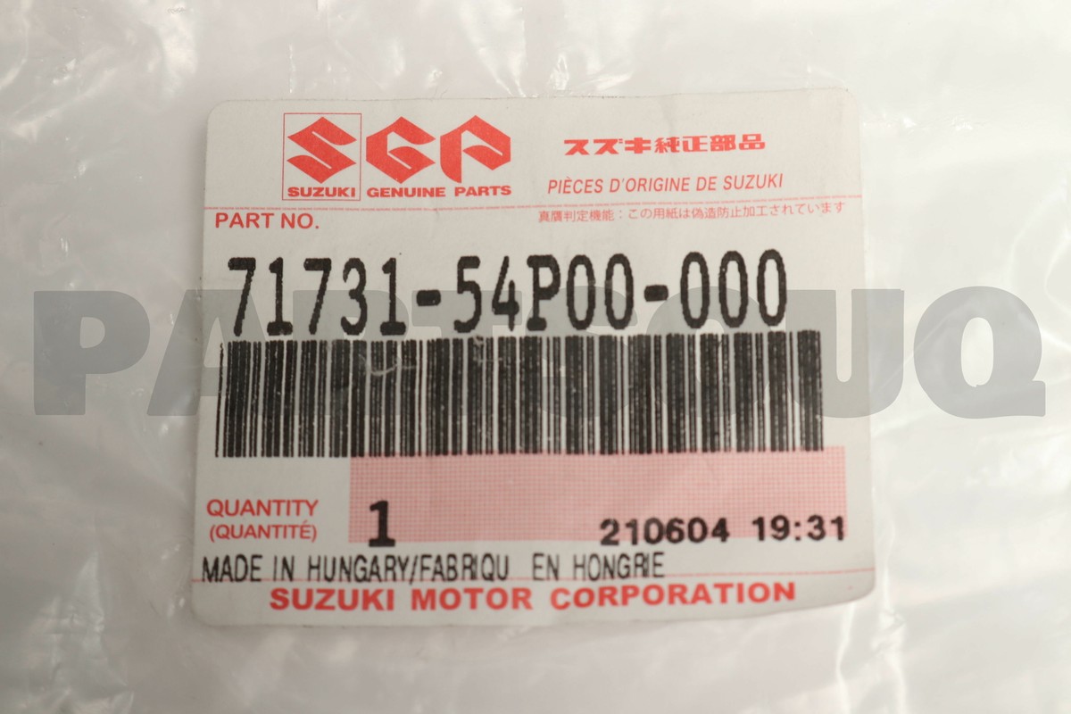 7173154P00 Genuine Suzuki HOLDER,FR BUMPER SIDE APK416 71731-54P00