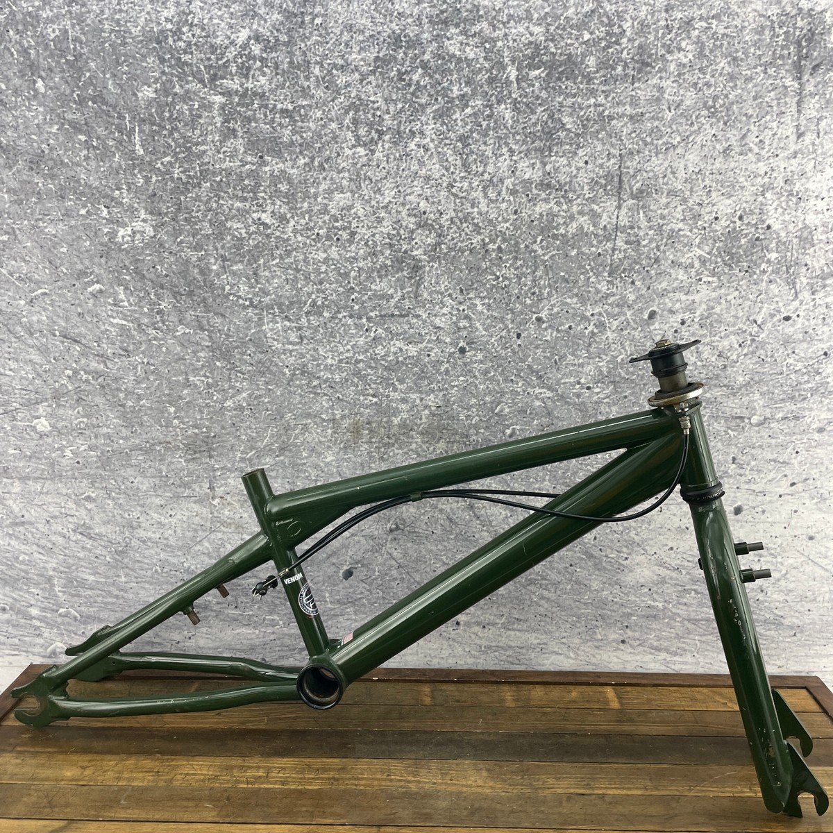 Diamond Back BMX Venom Frame Set 20 Dirt Jump Freestyle Green Old