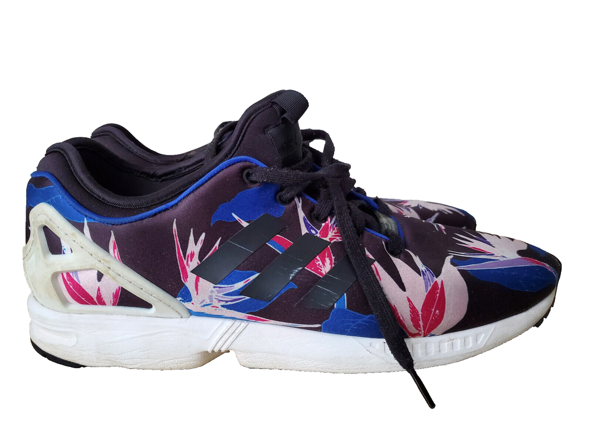 Adidas Originals ZX Flux TORSION Hawaiian Flowers Shoes Men's Size