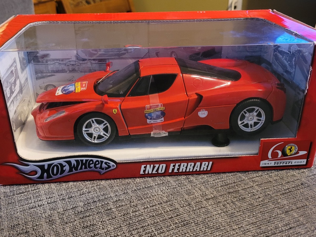 Hot Wheels 60th Anniversary ENZO FERRARI 1/18 Scale Die-cast, New