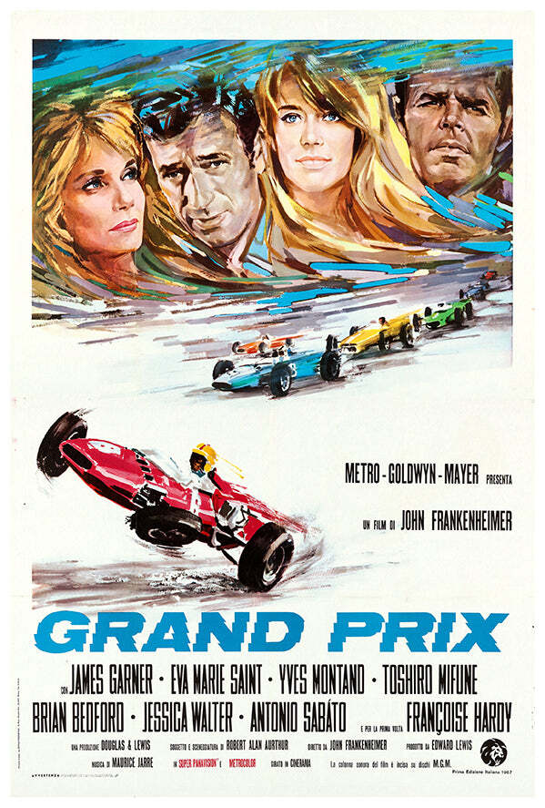 Grand Prix - James Gardner - Italian -1967 - Vintage Racing Movie