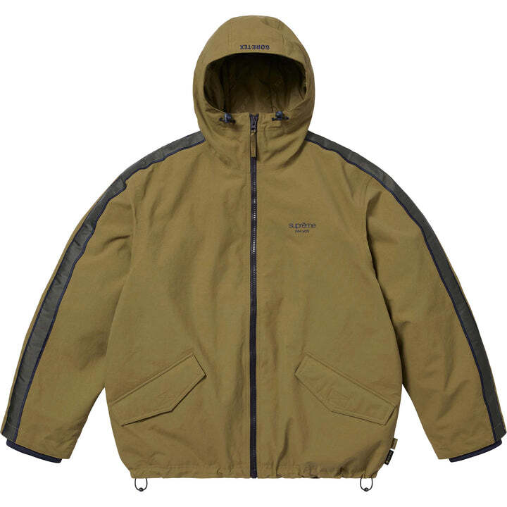 Supreme GORE-TEX Stripe Hooded Jacket Olive | eBay