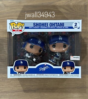 MLB Shohei Ohtani LA Dodgers Funko Fanatics Exclusive Two-Pack POP