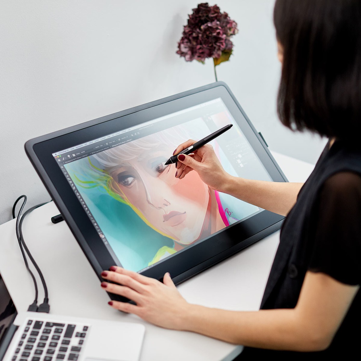 Wacom Cintiq 22 Full HD Drawing Monitor, UDTK2260K0A, Certified