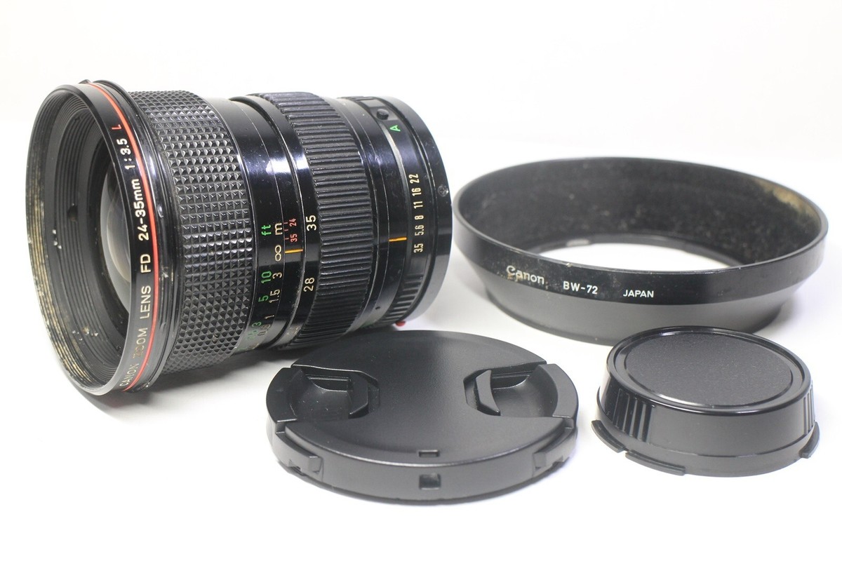 Canon New FD NFD 24-35mm F/3.5 L MF Zoom Wide Angle Lens From