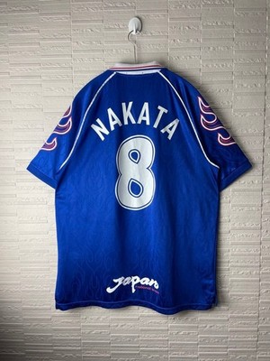 Japan National Team 1998 World Cup NAKATA #8 Jersey Asics XL Flame