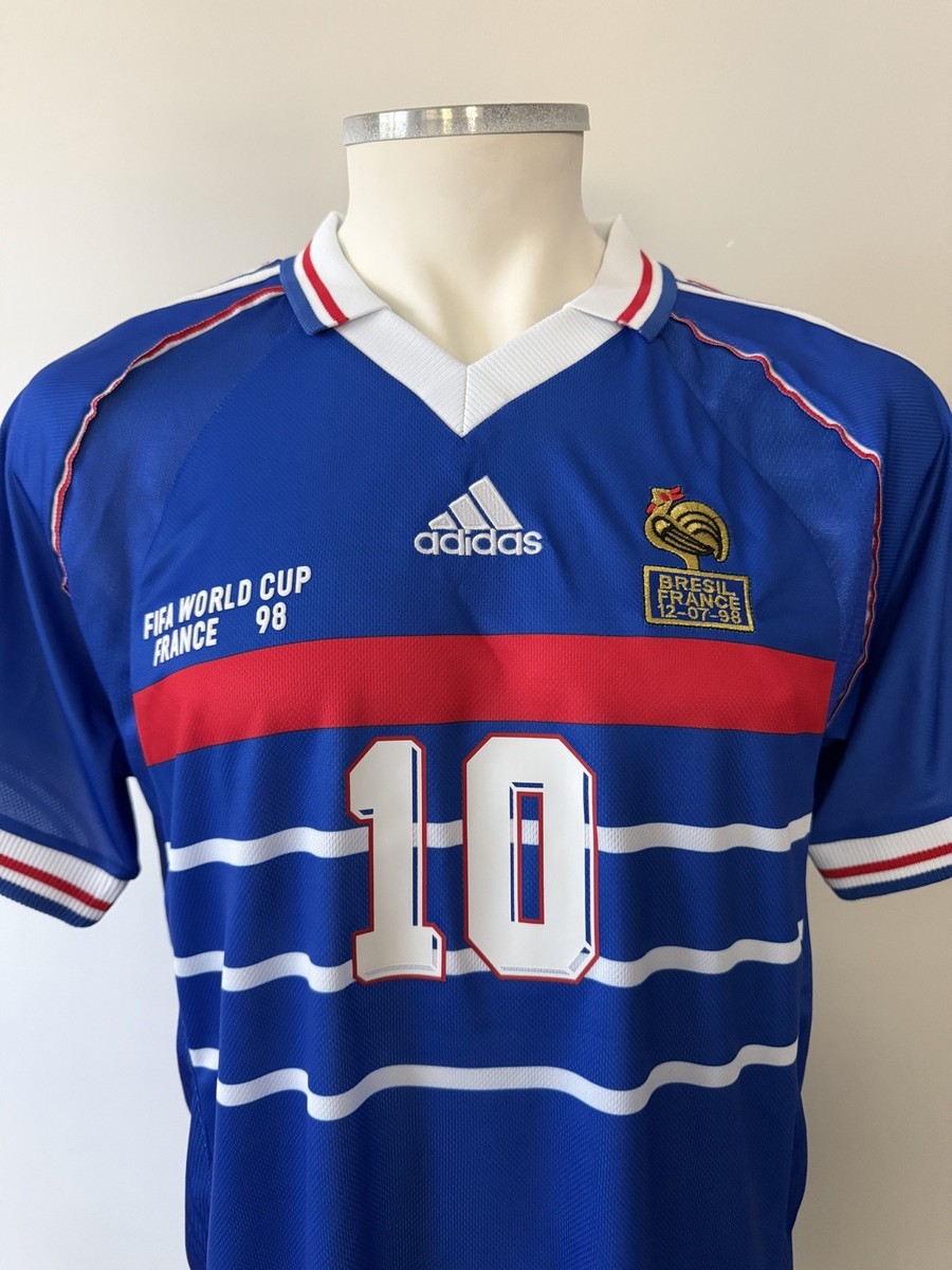 France Zinedine Zidane #10 New Men's Retro World Cup Final 98