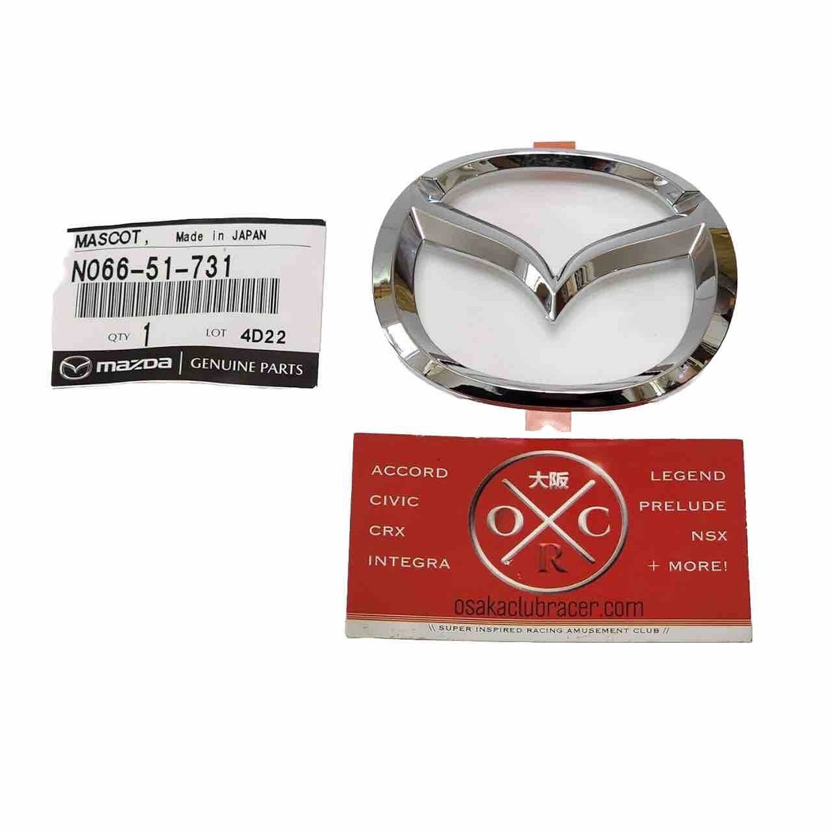New Genuine OEM 2001-2005 Mazda MX-5 Miata Front Bumper Emblem