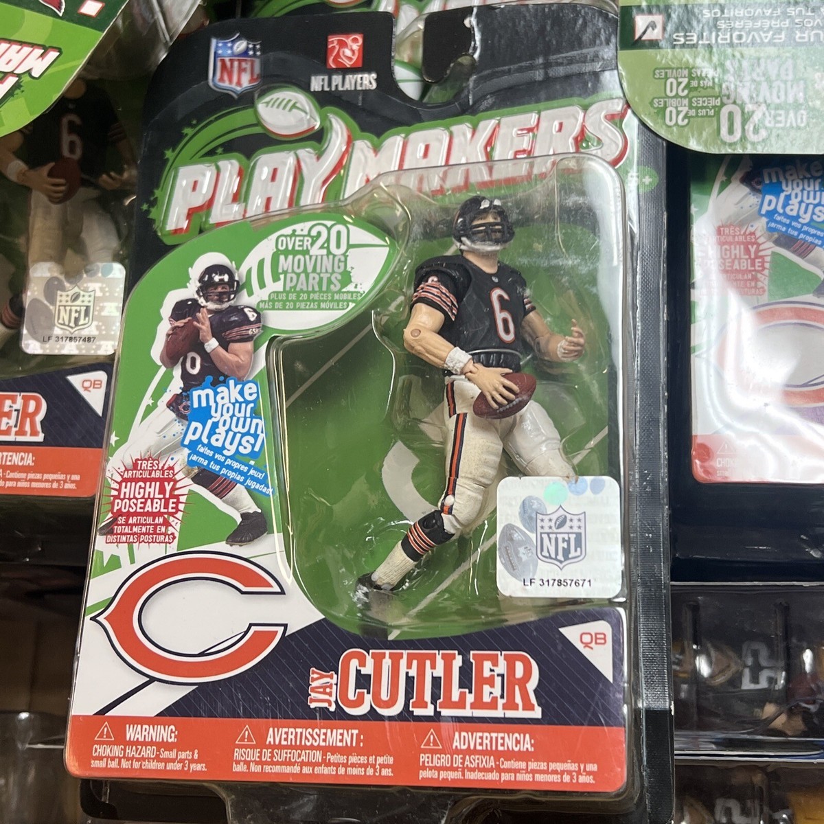 2010 McFarlane Toys NFL Playmakers Jay Cutler Bears 4” Action