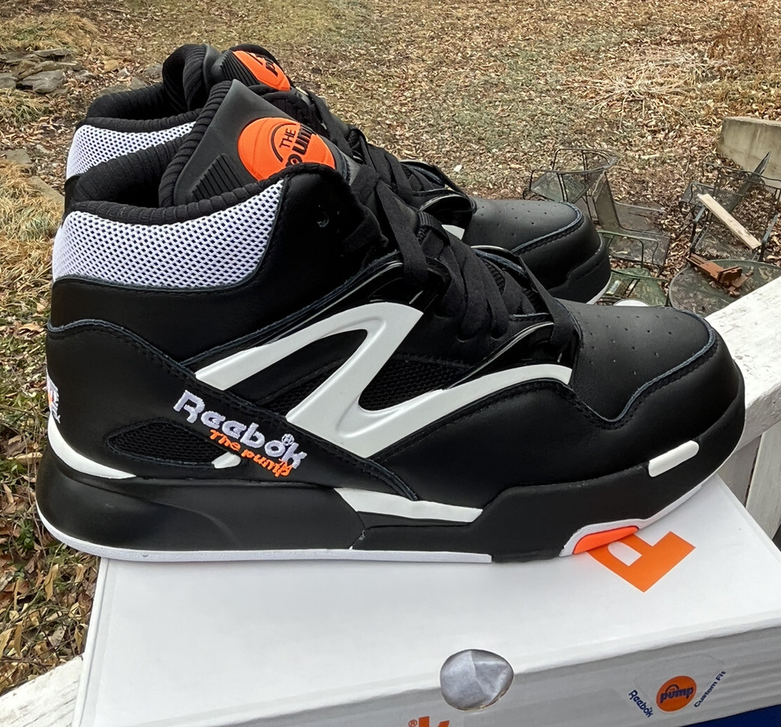 Reebok Pump Omni Zone II Dee Brown DS Sz 7.5 Black White Orange