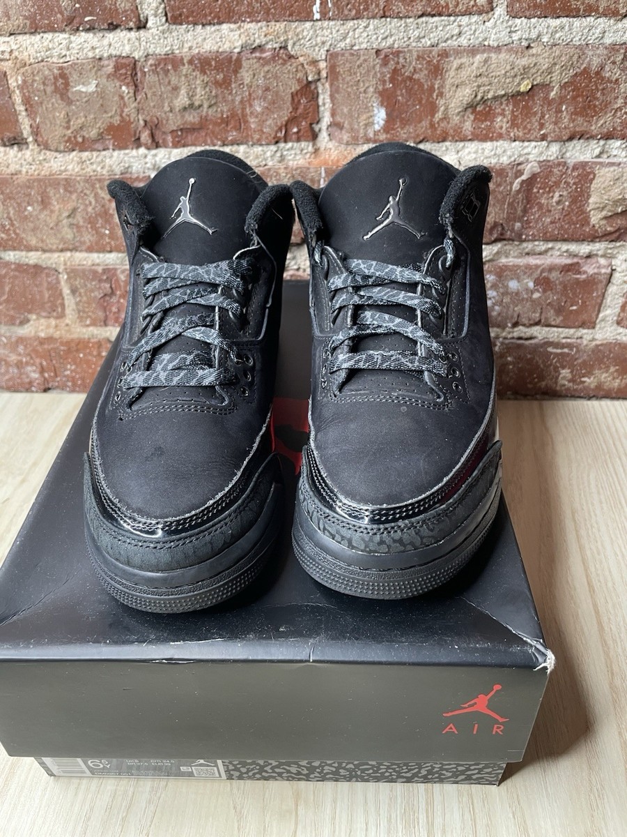 Air Jordan 3 Retro GS Black Cat 2025 Style # DM0967-001 Size 6.5Y
