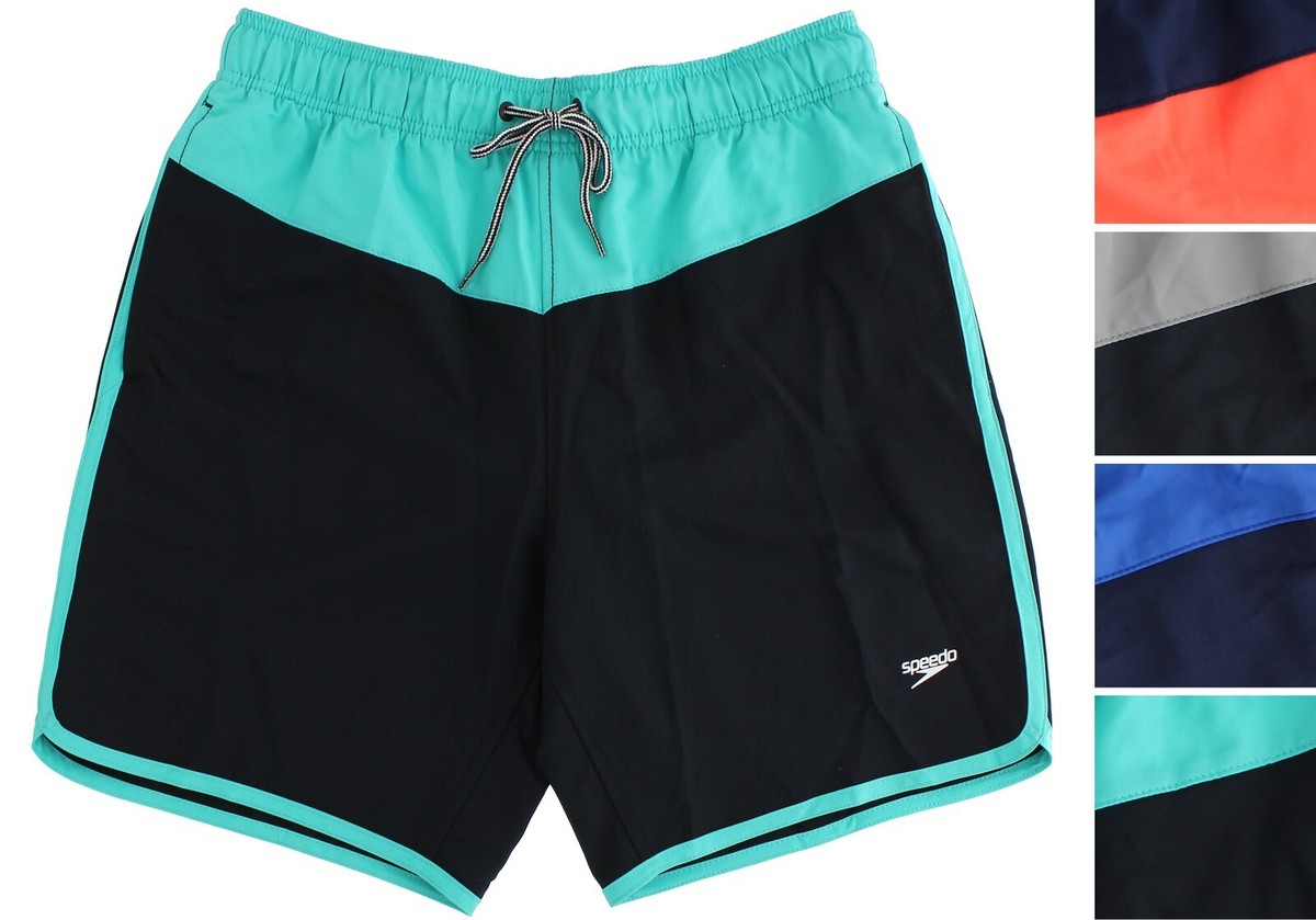 Speedo Men's Swim Trunks 8784205 18 inch Colorblock Volley Board