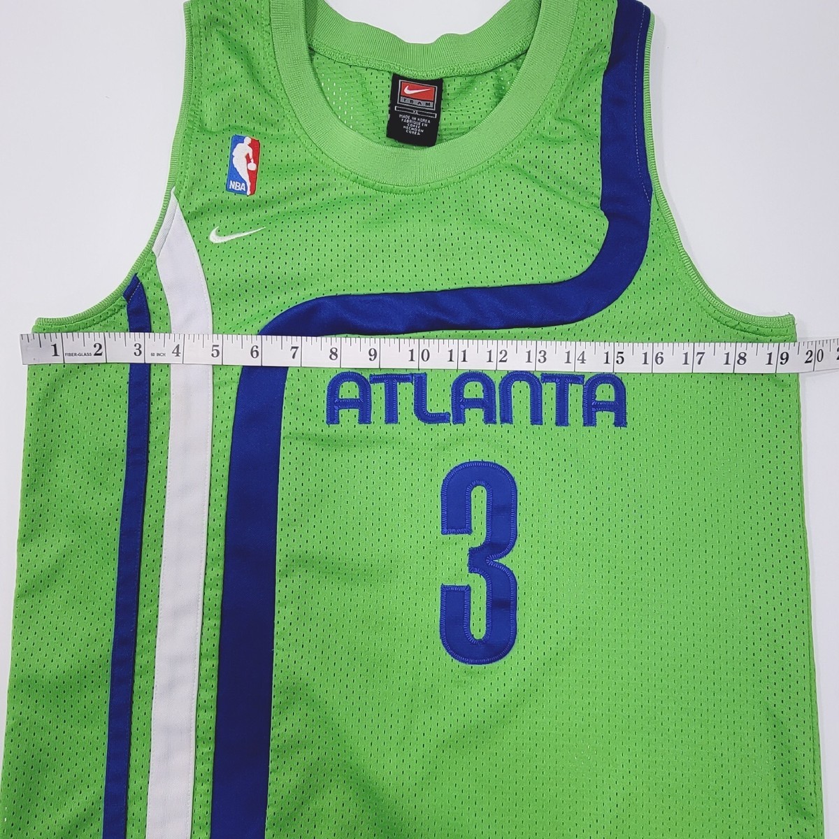 Nike Atlanta Hawks Shareef Rahim #3 Jersey Youth Size XL Green