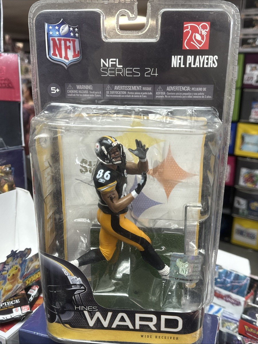 McFarlane Toys NFL 24 Pittsburgh Steelers Hines Ward #86 Black