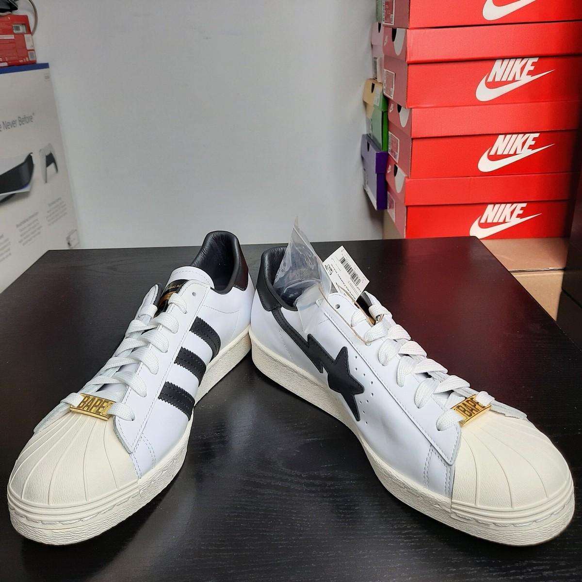 A Bathing Ape BAPE X Adidas Superstar 80's Camo Men US 9.5 Bapesta