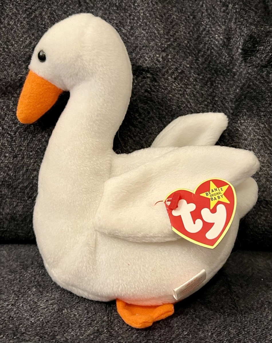 Ty Beanie Baby, Gracie the Swan, Birthday June 17, 1996, w/ Tags
