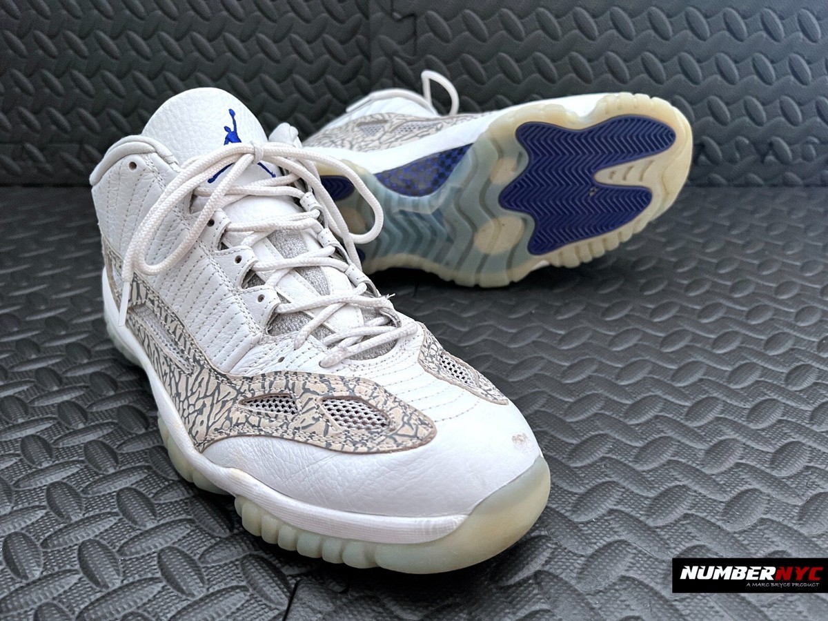 NIKE AIR JORDAN 11 XI LOW 2003 RETRO 306008-142 ZEN GREY COBALT