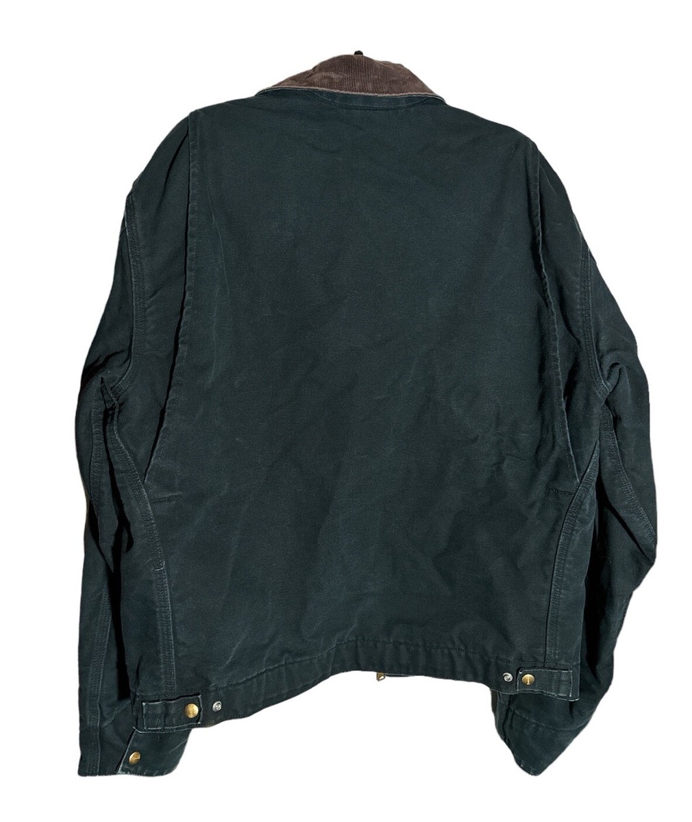 Carhartt J01 Blk Black Detroit Blanket Lined Vintage Jacket 46