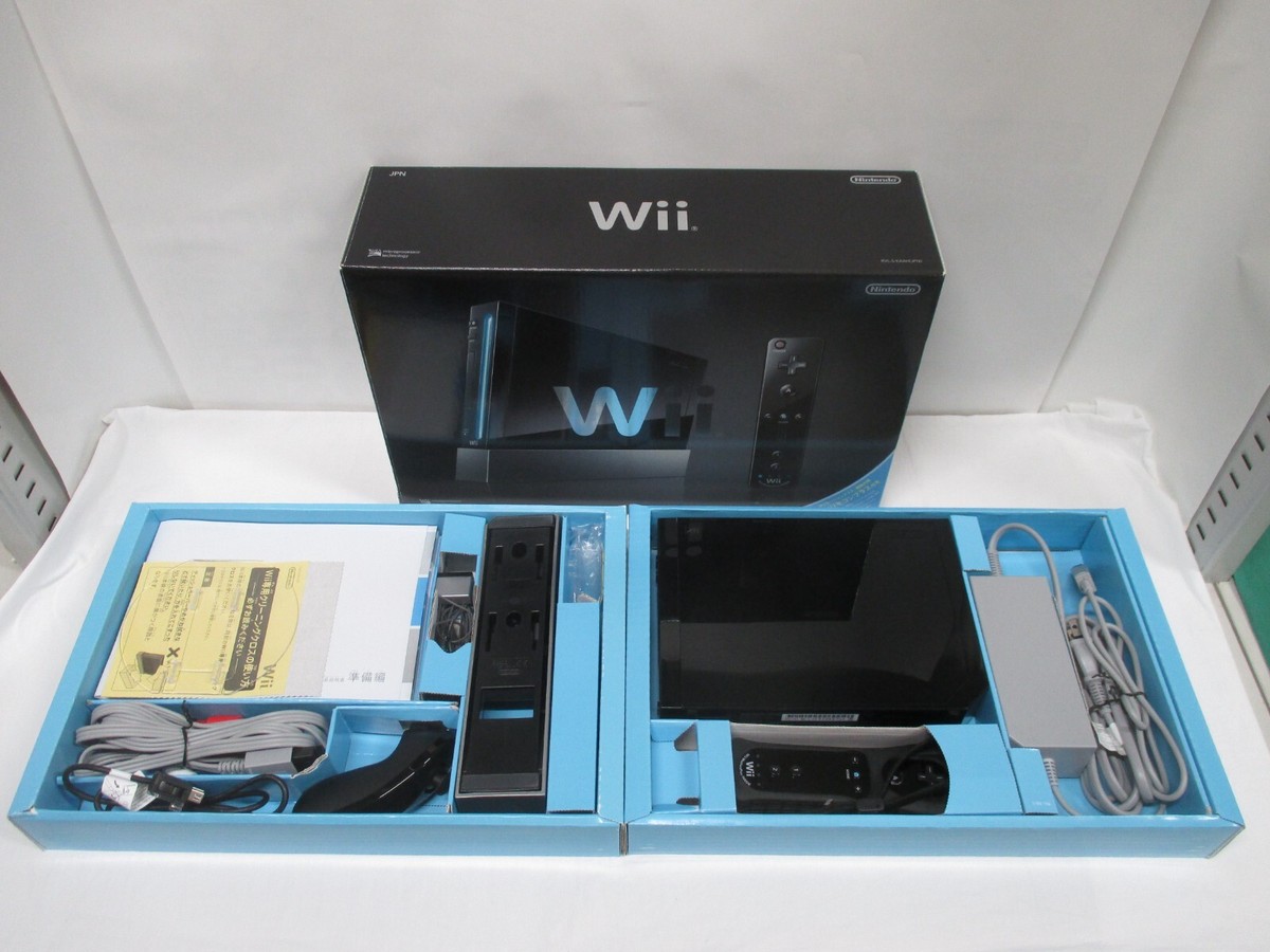 Wii -- Nintendo Wii Console kuro - Wii Remote Plus included