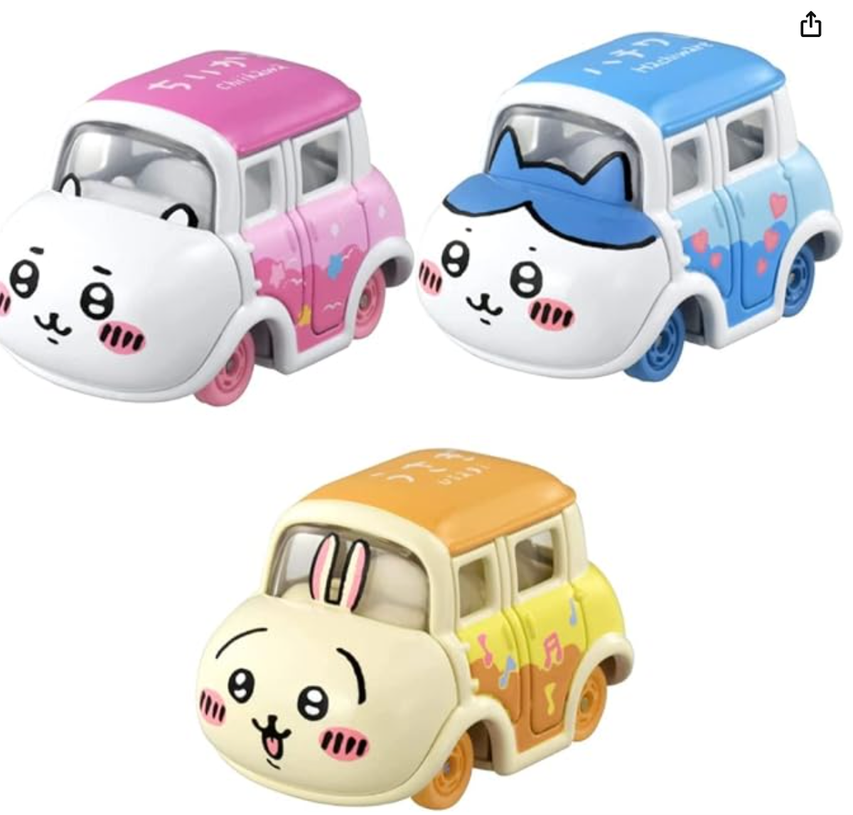 Chiikwa Dream Tomica Mini Car Toy chiikawa Hachiware usagi set