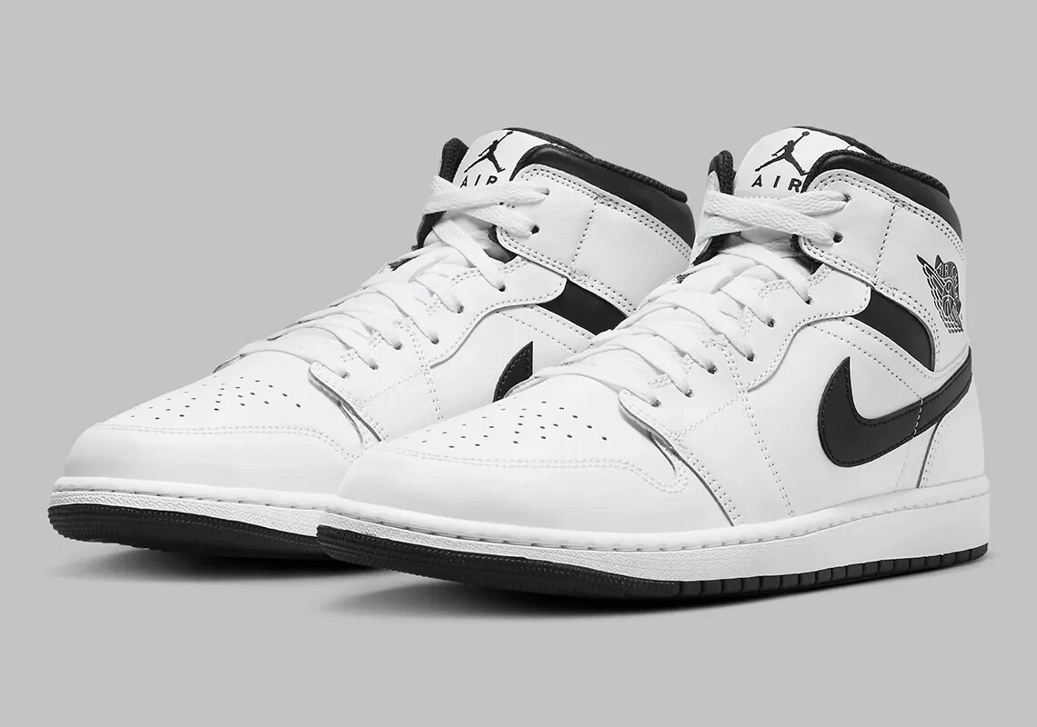 Nike Air Jordan 1 Mid Shoes 'Reverse Panda' DQ8426-132 Men's Sizes