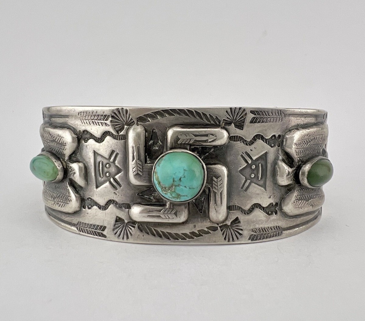 Vintage Fred Harvey Style Bangle (ナバホ族) Antique Native