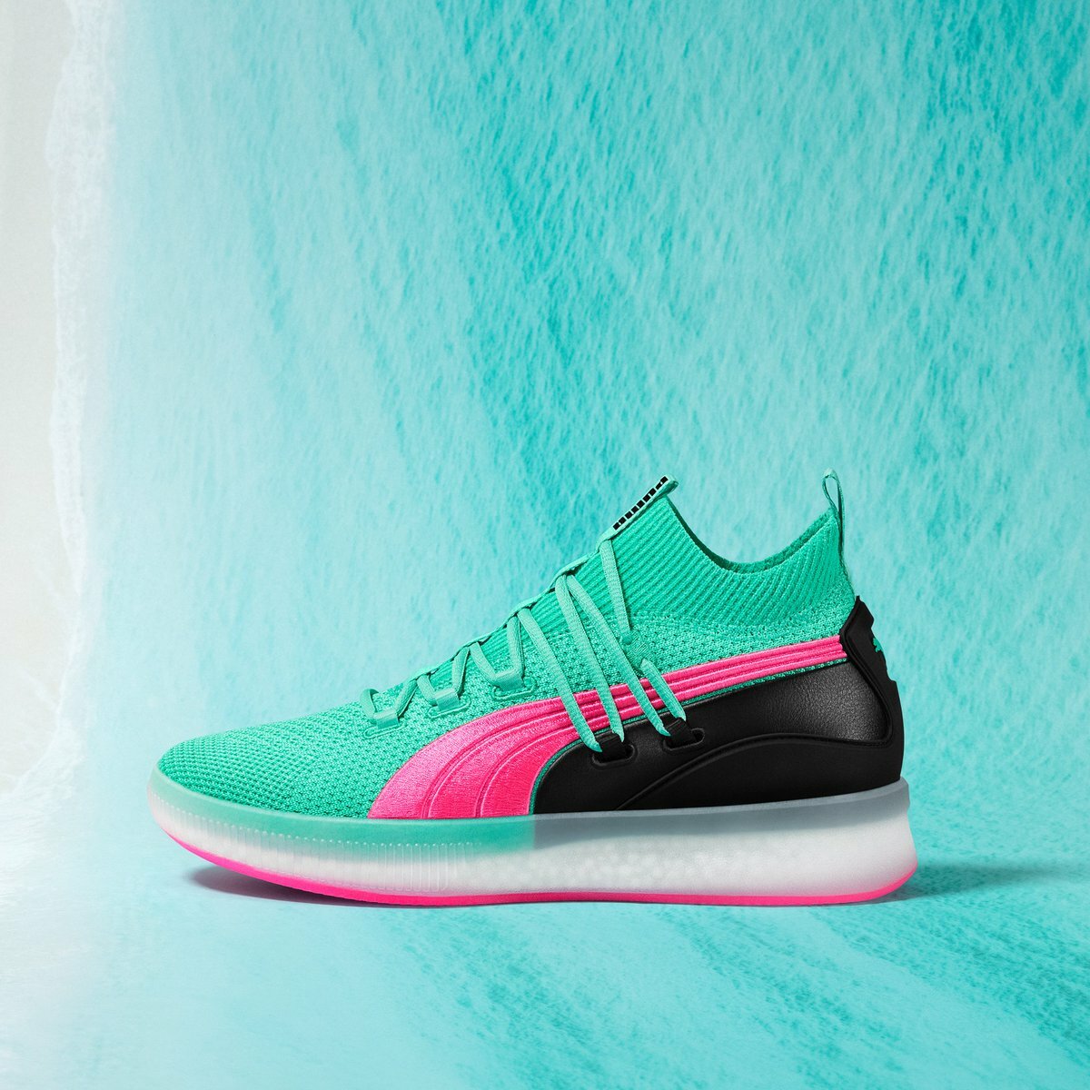 Puma Clyde Court Disrupt South Beach Miami Mint Green Pink 8.5