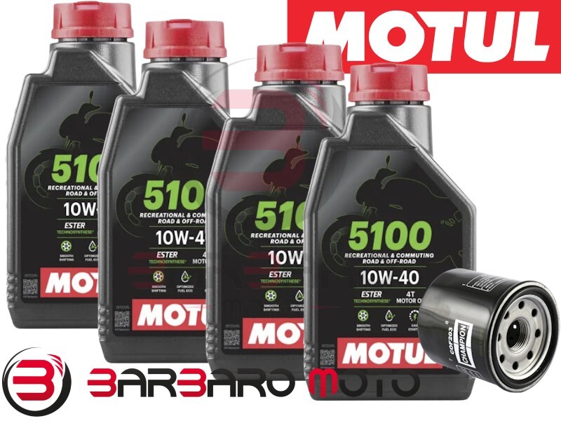 Kawasaki ZX6R 636 Ninja Oil Motul 5100 10W40 + Filter Kit 2013