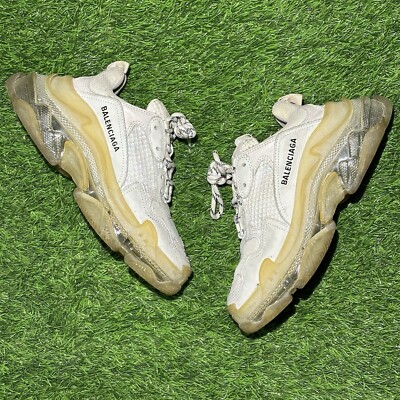 Balenciaga Triple S Clear Sole 544351 Womens Chunky Sneaker Size
