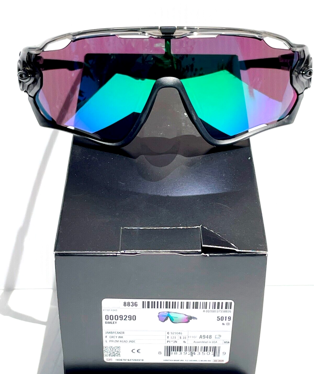 NEW Oakley JAWBREAKER Grey Ink PRIZM Road Jade Lens Sunglass 9290